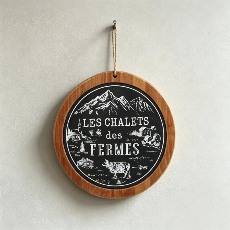 Wooden Round Hanging Plaque - Farmhouse & Country - life-deco.com