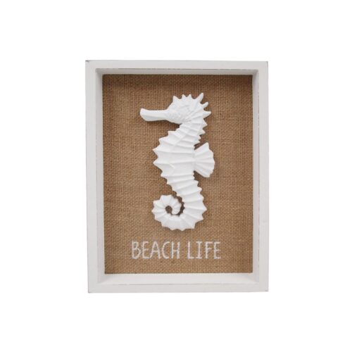 Coastal Seahorse Shadow Box Wall Decor - Coastal (Summer)...