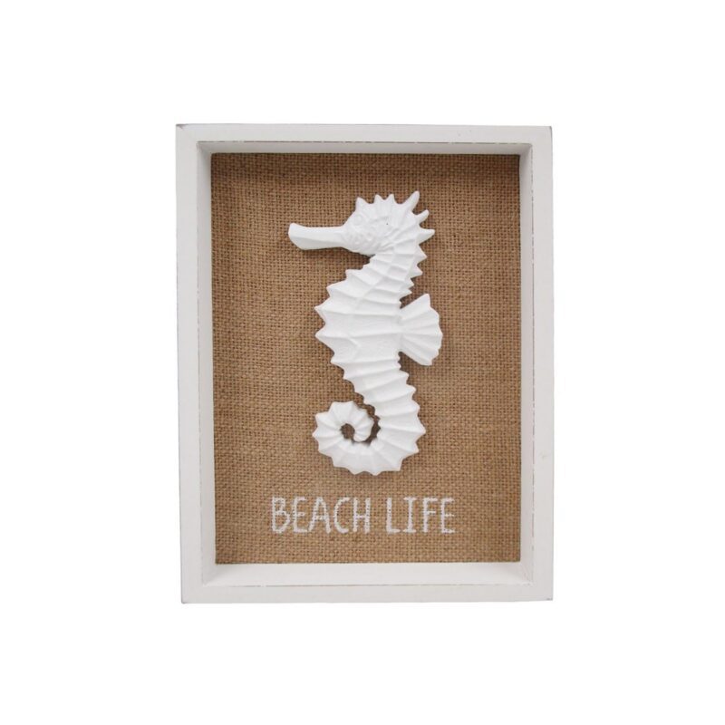 Coastal Seahorse Shadow Box Wall Decor - Coastal (Summer)...