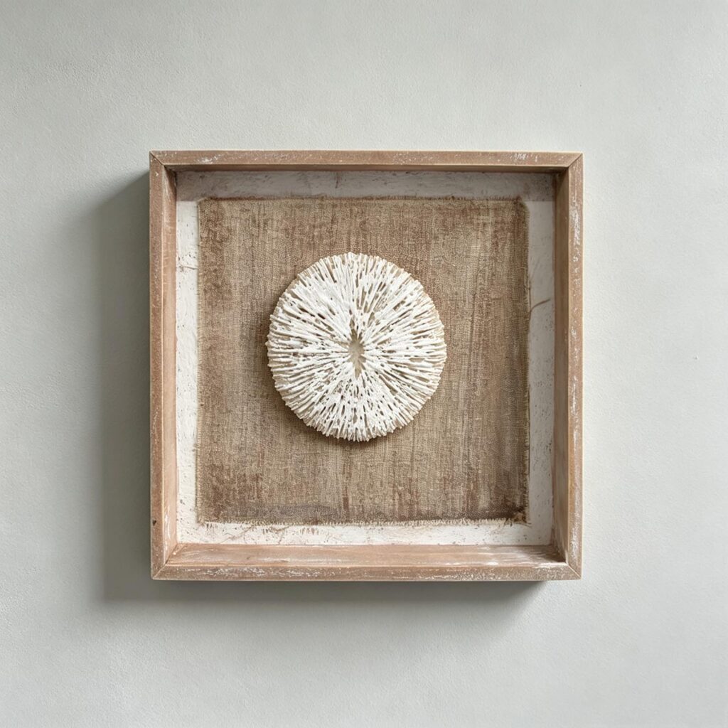 Coastal 3D Coral Shadow Box Wall Art - Coastal (Summer) -...