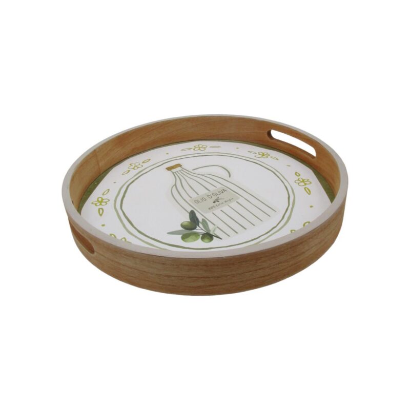 Round Wooden Serving Tray - Kitchen & Dining - life-d...