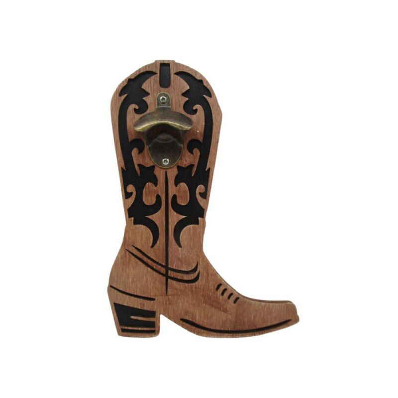 Wooden Cowboy Boot Bottle Opener - Farmhouse & Country - life-deco.com