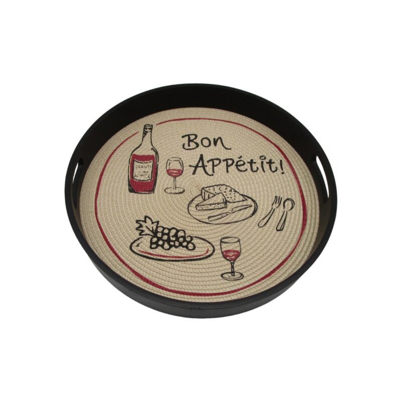 Round Decorative Serving Tray - Kitchen & Dining - li...