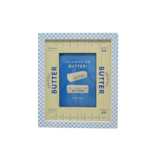 Butter‑themed Wooden Photo Frame - Kitchen & Dining...