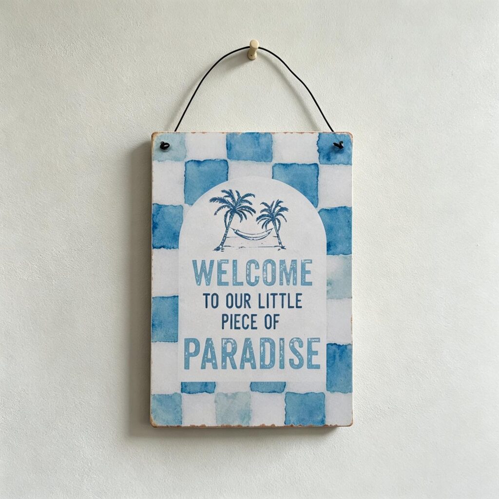 Metal Hanging Sign - Coastal (Summer) - life-deco.com