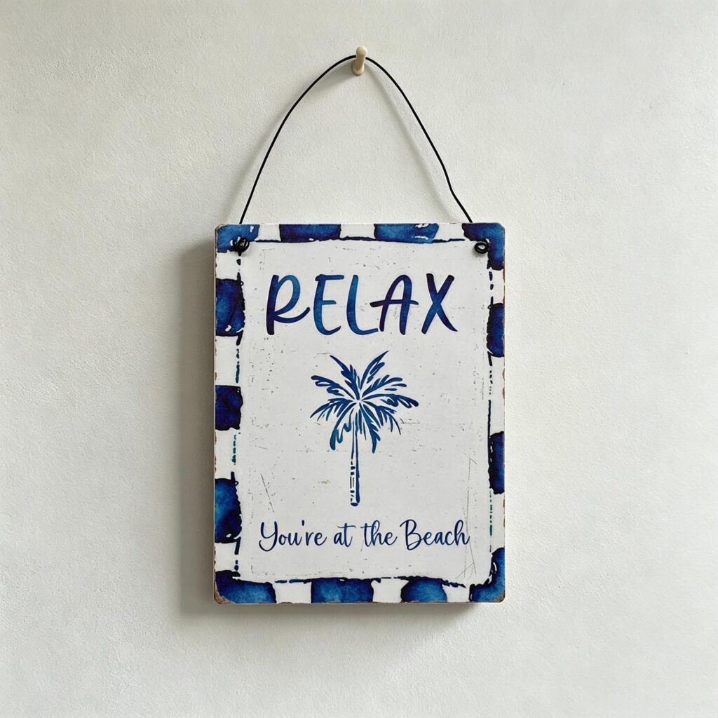 Metal Hanging Sign - Coastal (Summer) - life-deco.com