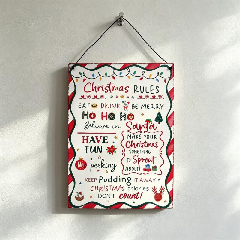 Metal Hanging Plaque - Christmas - life-deco.com
