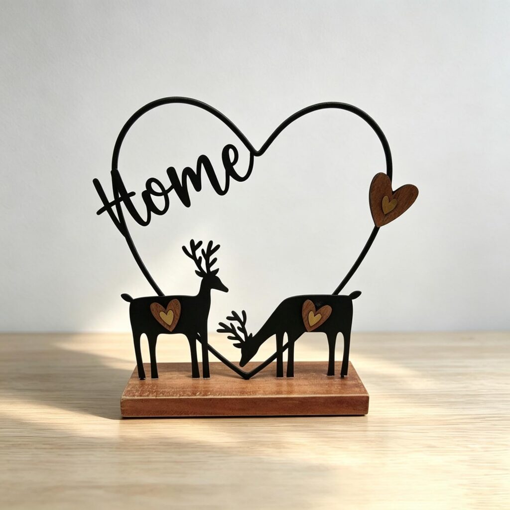 Metal Reindeer Home Tabletop Ornament - Christmas - life-...