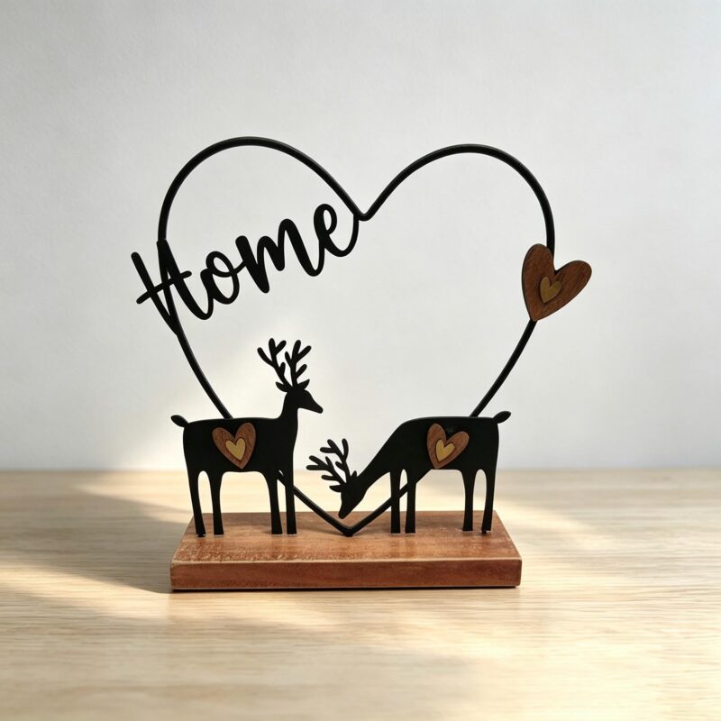 Metal Reindeer Home Tabletop Ornament - Christmas - life-...