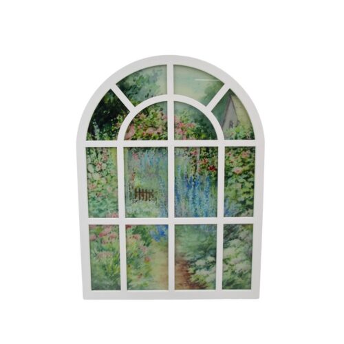 Wandbildrahmen mit Bogenfenster – Gartendekoration – life-dec...