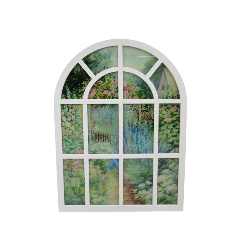 Cadre décoratif « Fenêtre cintrée » - Décoration de jardin - life-dec...