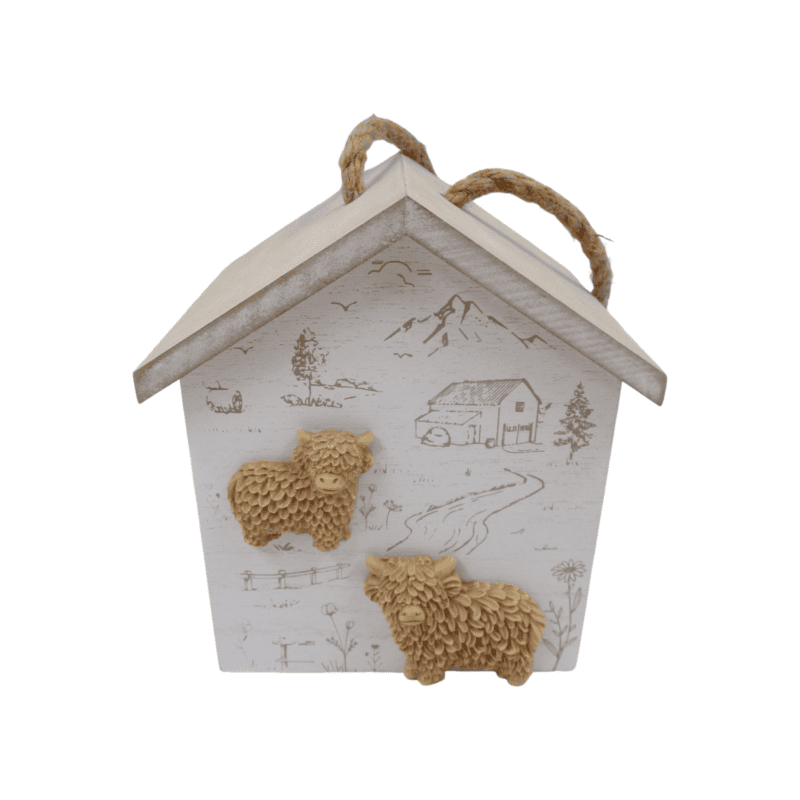 Wooden House Hanging Ornament - Farmhouse & Country -...