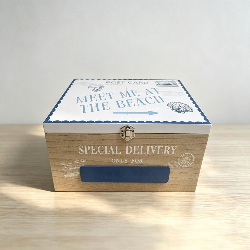 Wooden Keepsake Box - Coastal (Summer) - life-deco.com