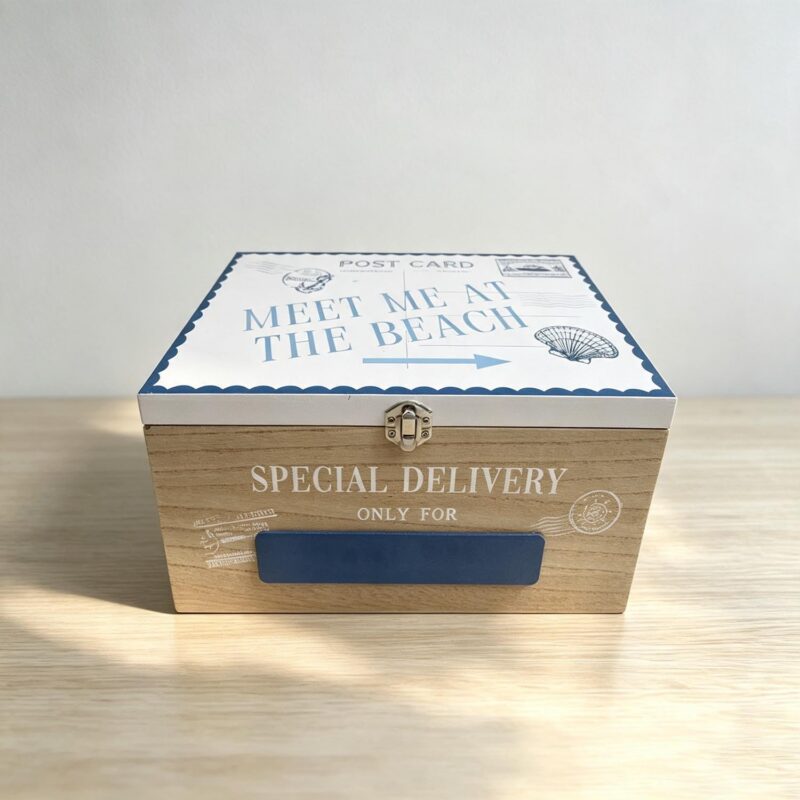 Wooden Keepsake Box - Coastal (Summer) - life-deco.com