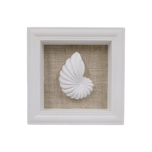 3D-Wandbild „Nautilus-Muschel“ im Schattenkasten-Stil – Küstenstil (Sommer...