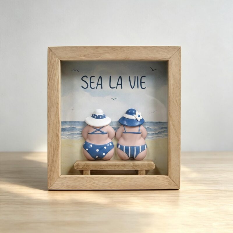 Coastal 3D Shadow‑Box Frame - Coastal (Summer) - life-d...