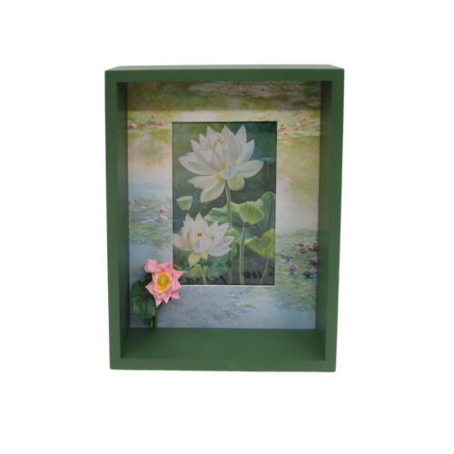 3D-Lotus-Schattenkastenrahmen – Gartendekoration – life-deco.com