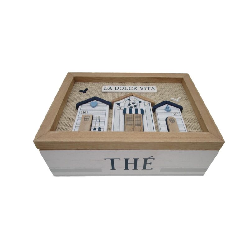 Nautical 3‑D Wooden Storage Shadow‑Box Box - Coastal ...