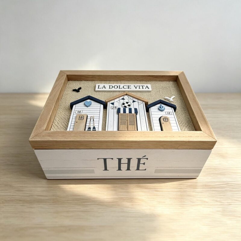 Nautical 3‑D Wooden Storage Shadow‑Box Box - Coastal ...