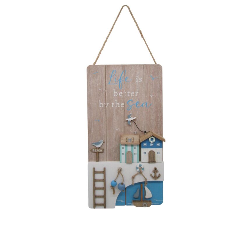 Wooden Hanging Plaque - Coastal (Summer) - life-deco.com