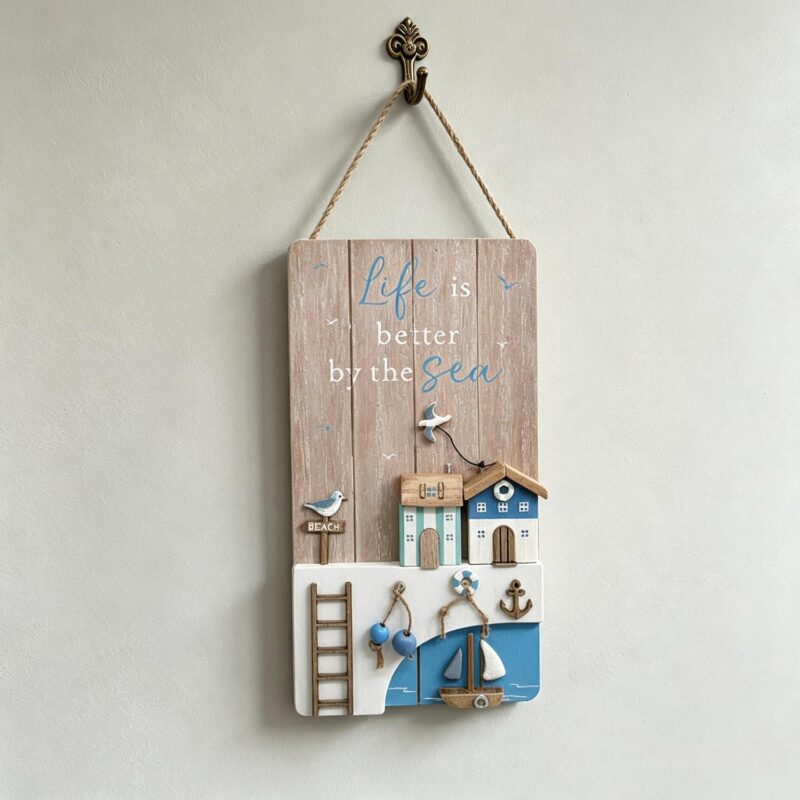 Wooden Hanging Plaque - Coastal (Summer) - life-deco.com