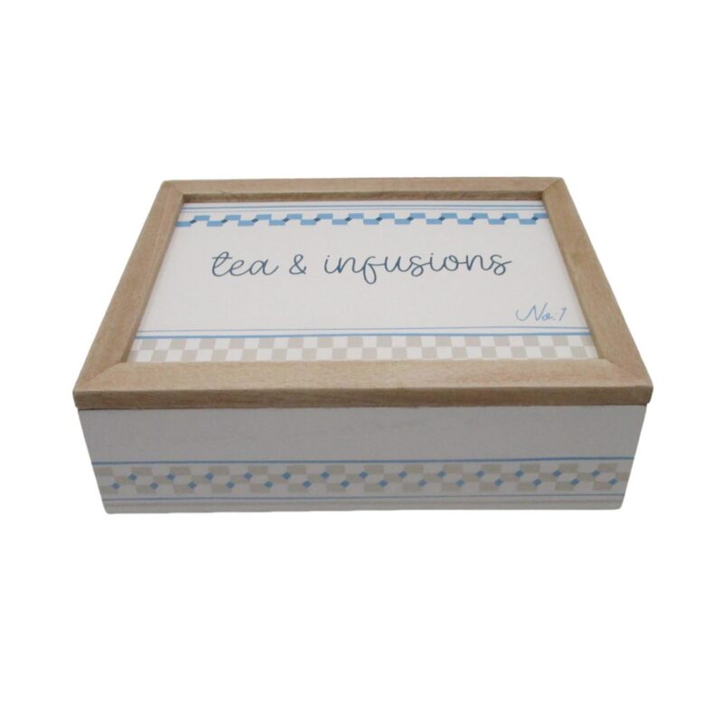 Wooden Tea Storage Box - Coastal (Summer) - life-deco.com