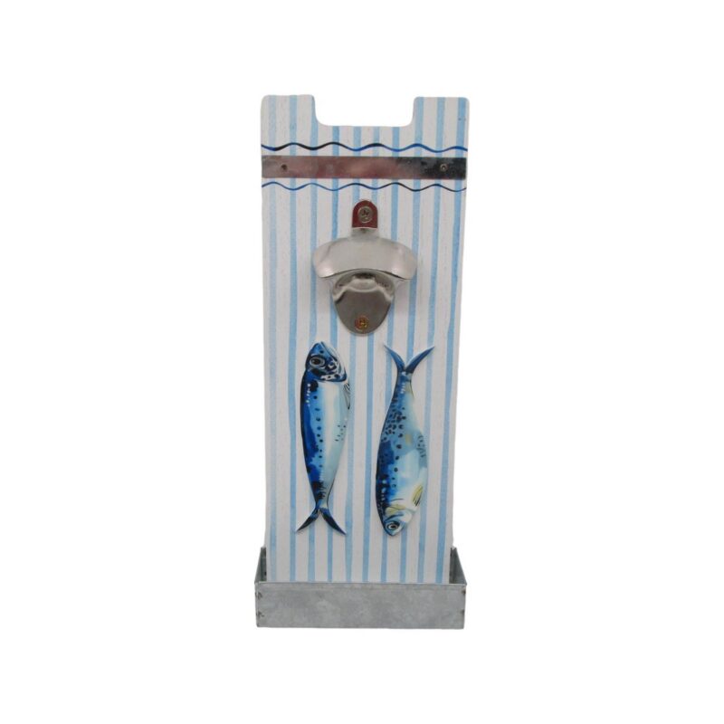 Nautical‑Style Wall‑Mounted Bottle Opener with Cap Catcher</trp-post-conta...
