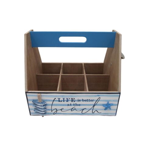 Wooden Divided Storage Box - Coastal (Summer) - life-deco...