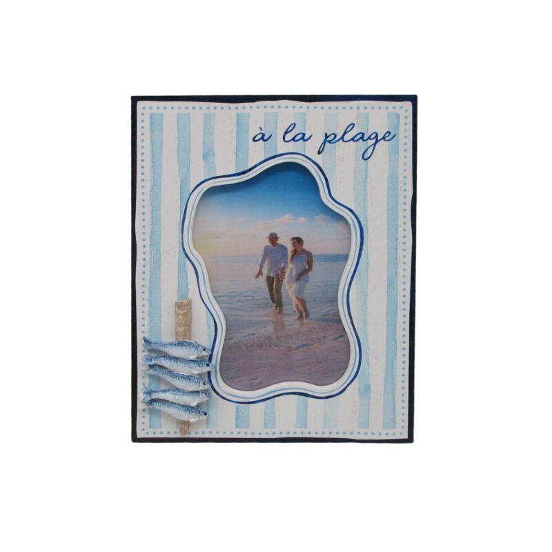 À la Plage Beach‑Style Photo Frame - Kitchen & Din...