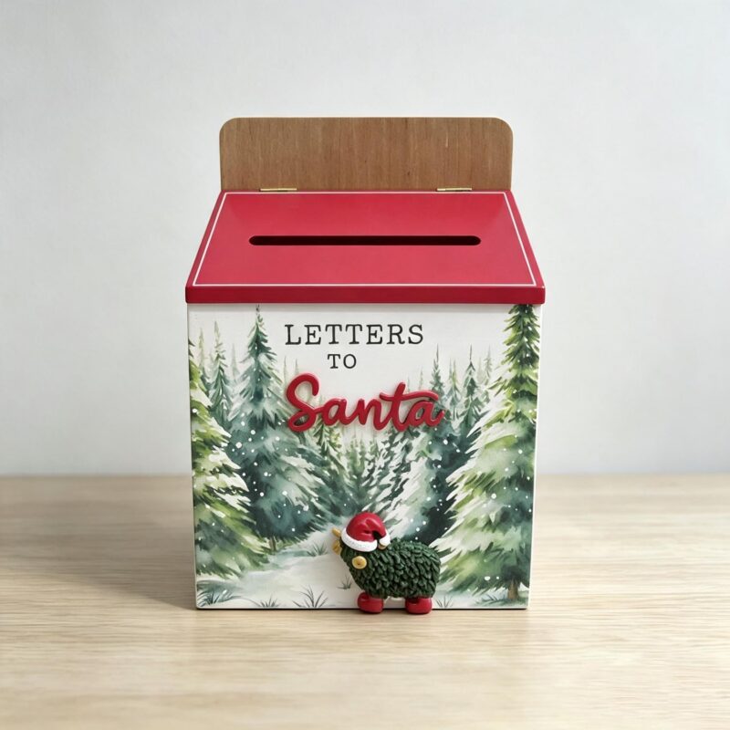 wooden “Letters to Santa” mailbox - Christmas - life-...