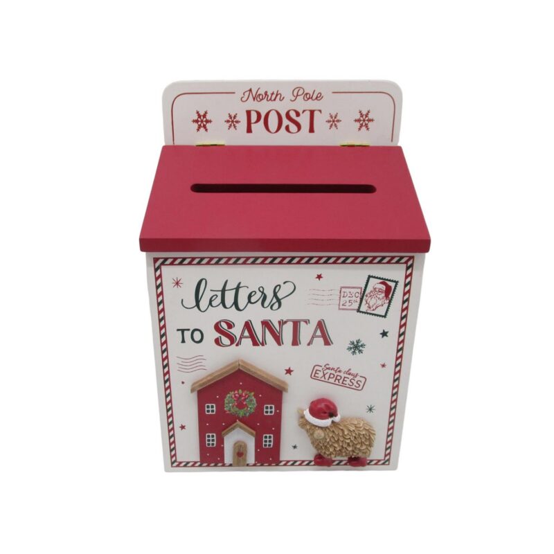 wooden North Pole Post mailbox - Christmas - life-deco.com