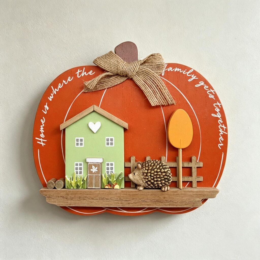Herbstliche Dekoration aus Holz – Herbst – life-deco.com