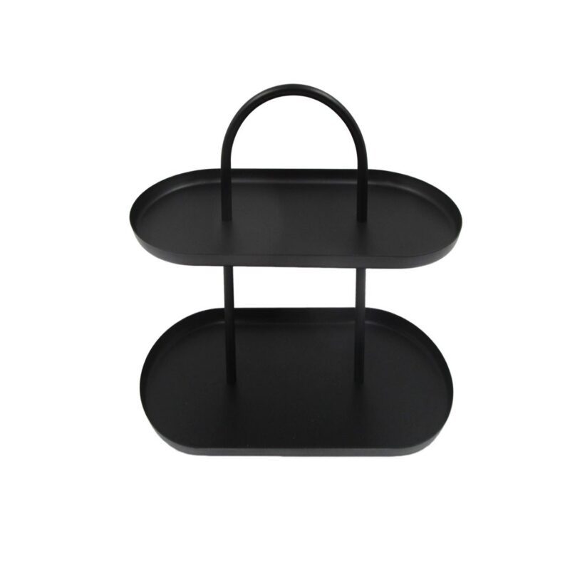 Metal 2‑tier Oval Tray - Tabletop Décor - life-deco.com