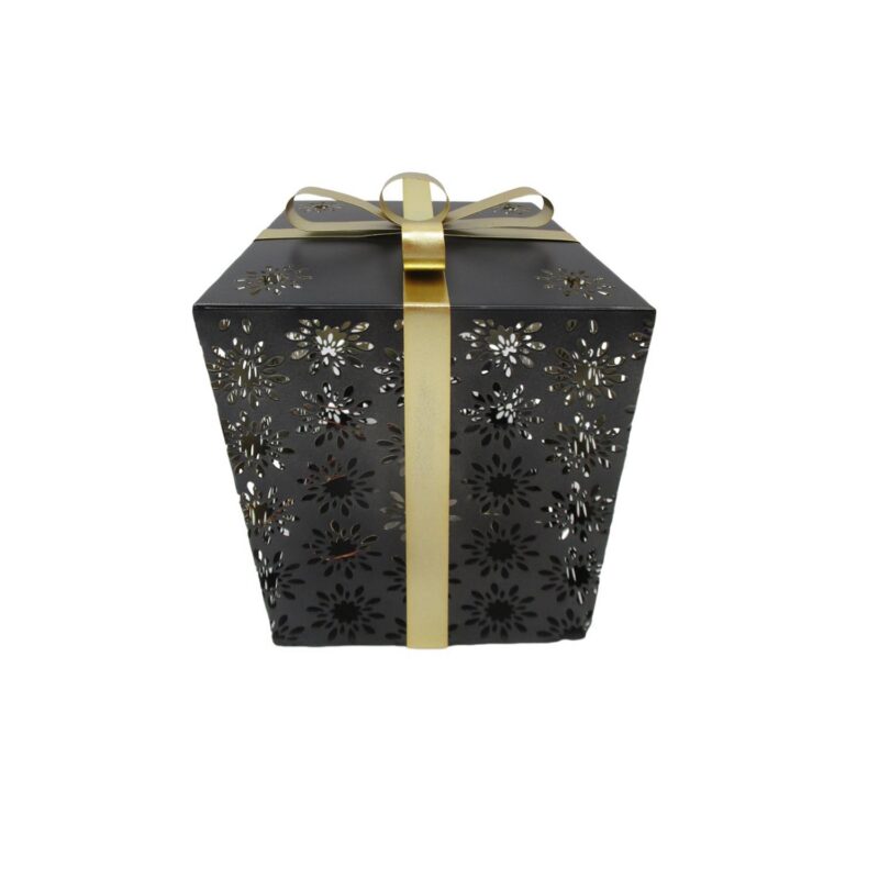 Black Gift-Box-Shaped Lighted Ornament - Christmas - life...