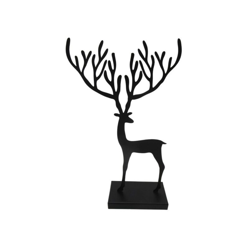 Black Metal Reindeer Tabletop Ornament - Christmas - life-deco.com