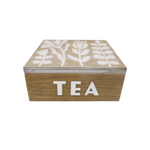 Wooden TEA Storage Box - Tabletop Décor - life-deco.com