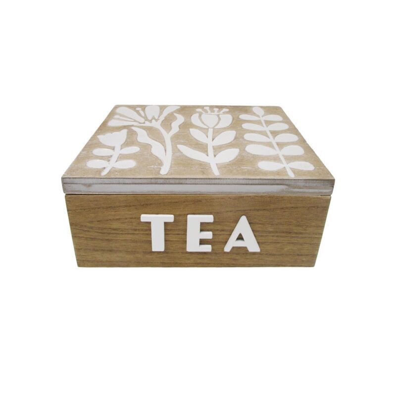 Wooden TEA Storage Box - Tabletop Décor - life-deco.com