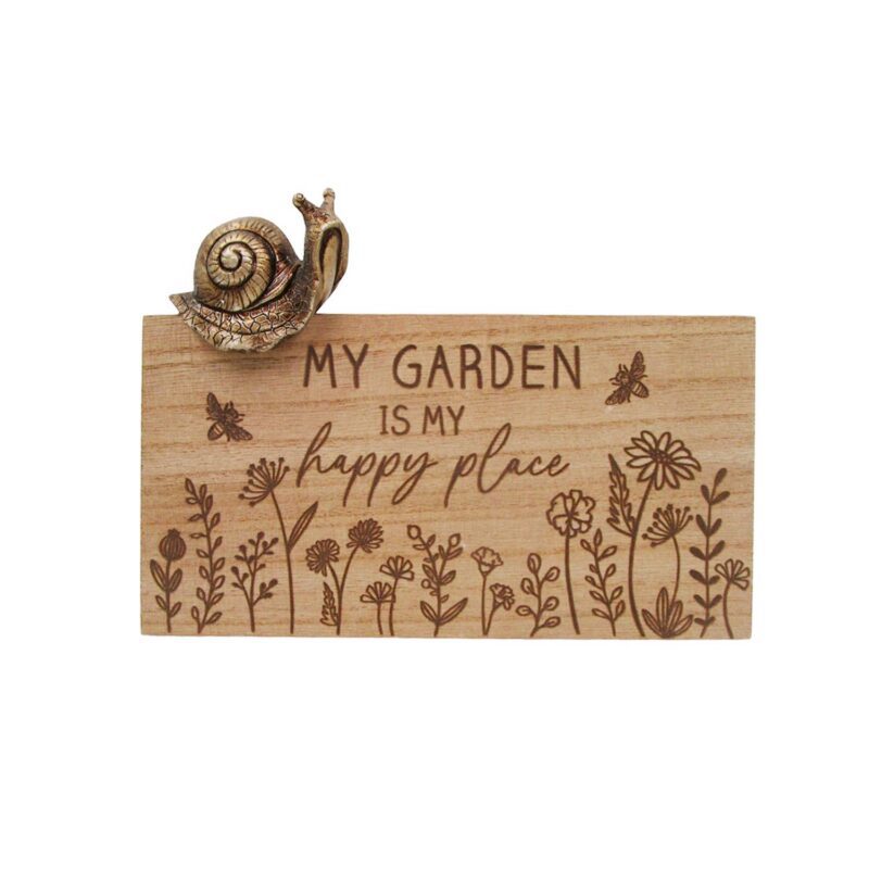 Holztafel als Gartendekoration – Gartendekoration – life-deco.com