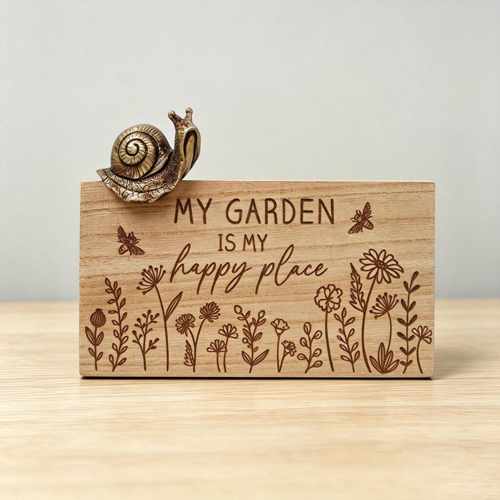 Holztafel als Gartendekoration – Gartendekoration – life-deco.com