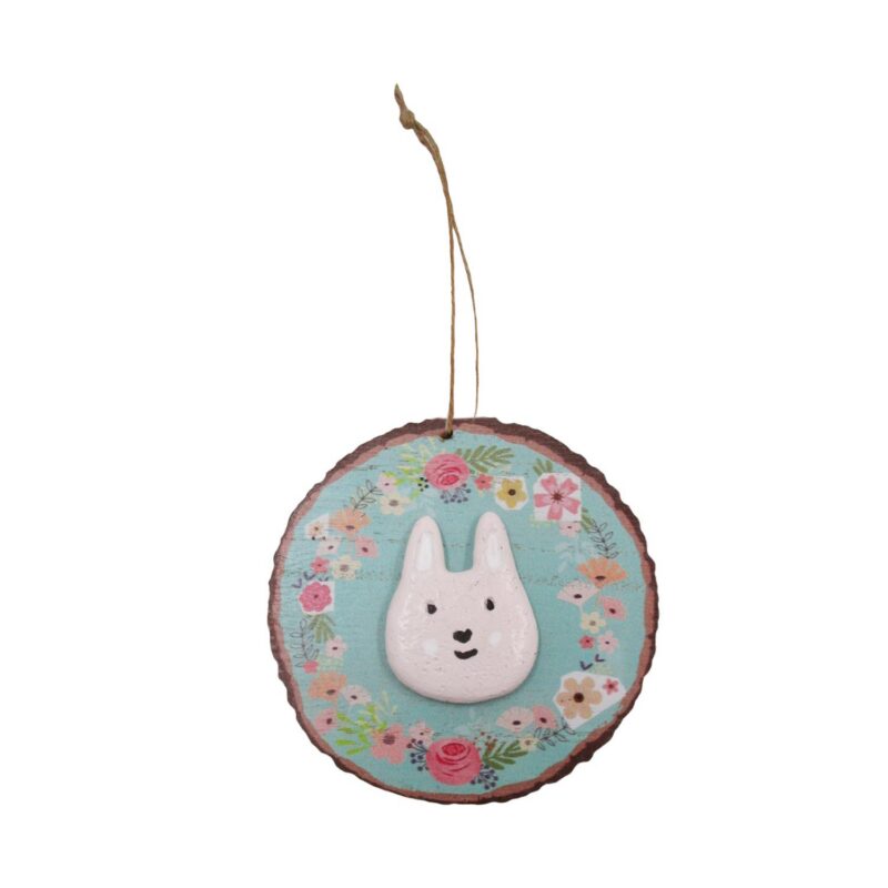 Wood‑Slice Easter Hanging Ornament - Easter - life-deco.com