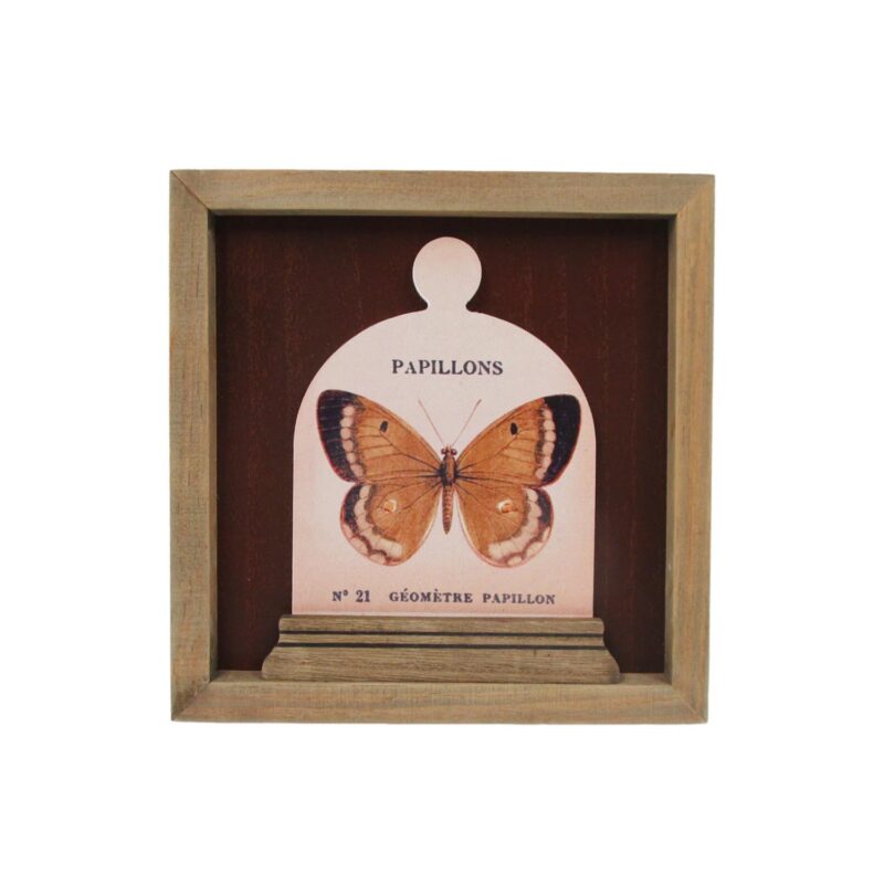 Wooden Framed Butterfly Wall Art - Garden Décor - life-d...