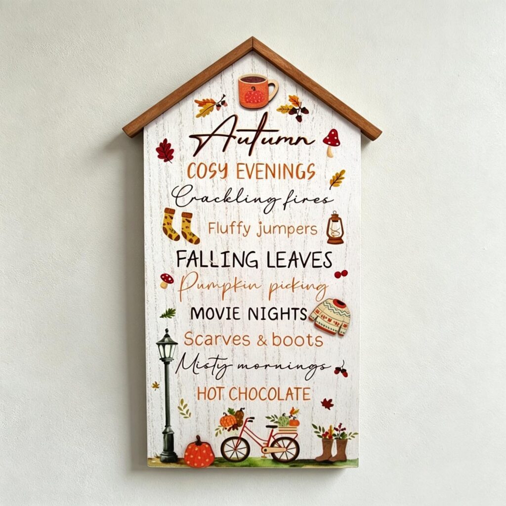 Decoración otoñal en madera - Otoño - life-deco.com