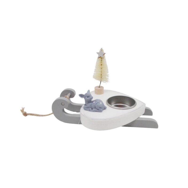 Wooden Sleigh Tealight Holder - Christmas - life-deco.com