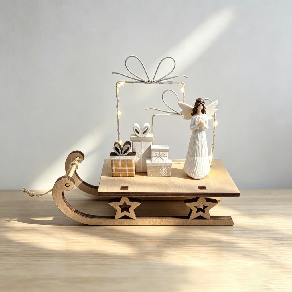 Holz-Tischdekoration – Weihnachten – life-deco.com