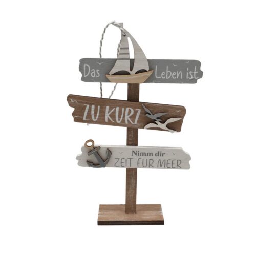 Holzschild-Dekoration – Küstenstil (Sommer) – life-deco.com