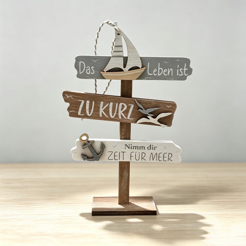 Holzschild-Dekoration – Küstenstil (Sommer) – life-deco.com