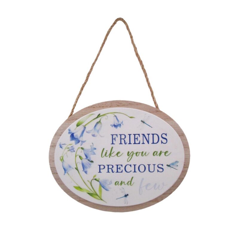 Wooden Hanging Plaque - Love & Friendship - life-deco.com