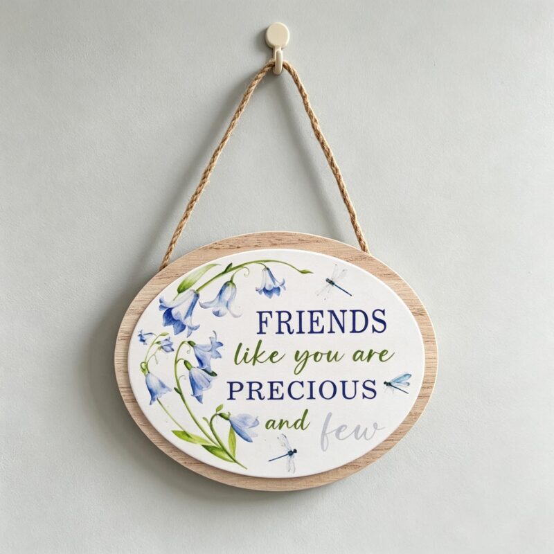 Wooden Hanging Plaque - Love & Friendship - life-deco.com