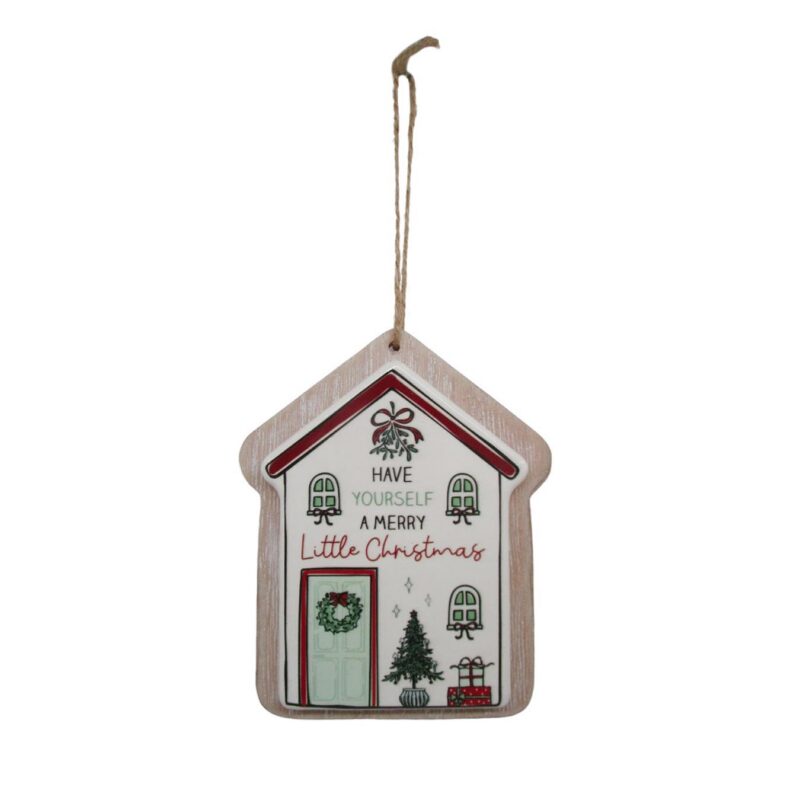 Double‑Layer House‑Shaped Christmas Hanging Ornament ...