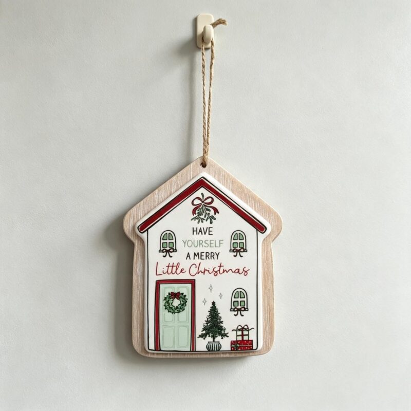 Double‑Layer House‑Shaped Christmas Hanging Ornament ...